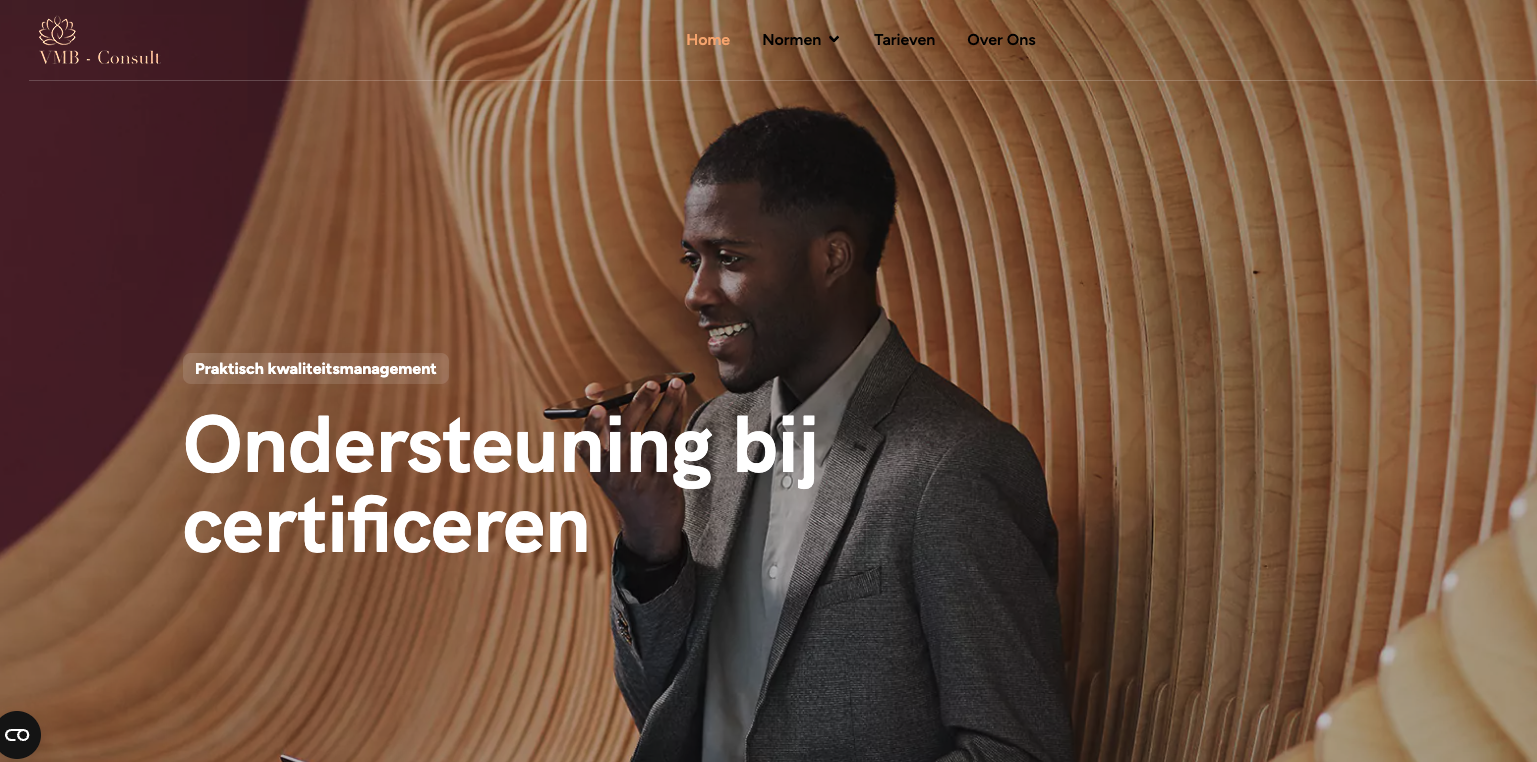 Nieuwe website VMB Consult