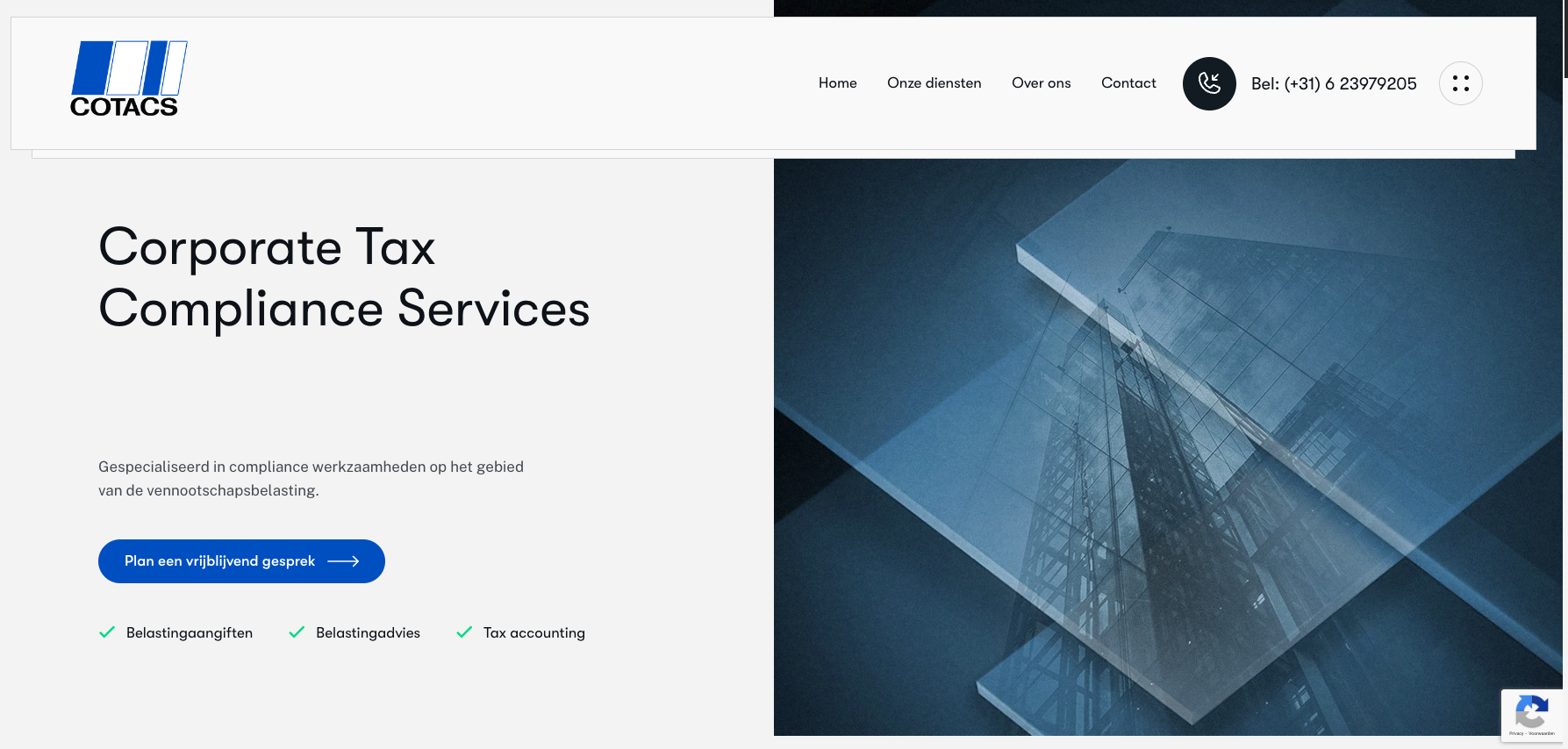 Nieuwe website COTACS